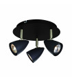 CIRO ceiling light black 3 bulbs
