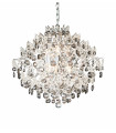 HIDDEN GEM crystal ceiling light chrome 6 bulbs