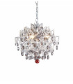 HIDDEN GEM crystal ceiling light chrome 3 bulbs