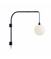Applique murale BUDDY Noire 1 ampoule