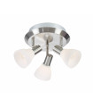 Plafonnier VERO en acier 3 ampoules