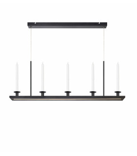 DOWNTOWN ceiling light black 1 bulb