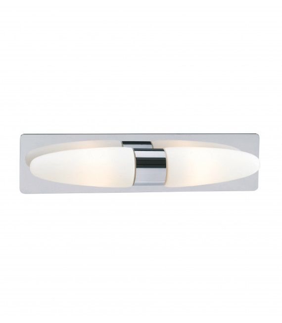 BULLET aplique de baño cromado 2 bombillas