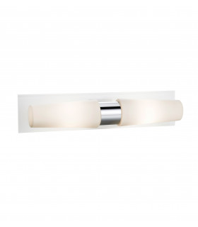 BRASTAD aplique de baño cromado 2 bombillas