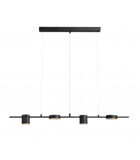 Lampada da soffitto ROW Nero 4 lampadine