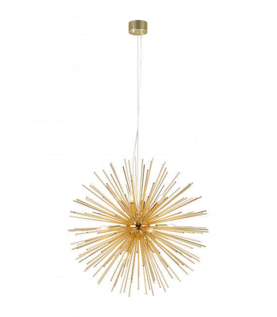 Plafonnier SOLEIL Doré 12 ampoules