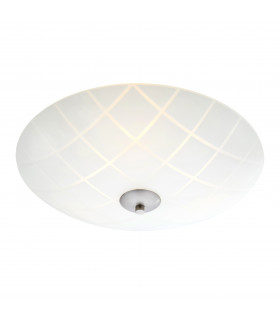 RUTA 43 ceiling light in steel 3 bulbs