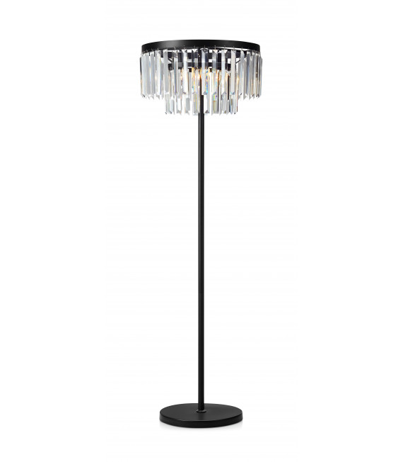 Kristalllampe VENTIMIGLIA Schwarz 3 Glühbirnen
