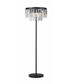 Lampadaire en cristal VENTIMIGLIA Noir 3 ampoules
