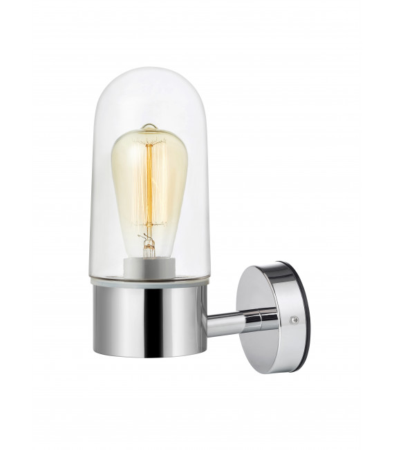 ZEN chrome bathroom wall light 1 bulb