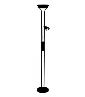 DETROIT schwarze Stehlampe 2 Lampen