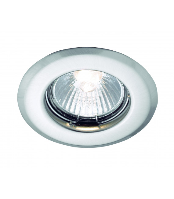 SPOTLIGHT 230V IP44 bathroom downlight in steel 1 bulb