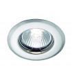 SPOTLIGHT 230V IP44 bathroom downlight in steel 1 bulb