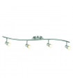 plafonnier ventilateur vintage 2 ampoules e27 max 60w brun patiné