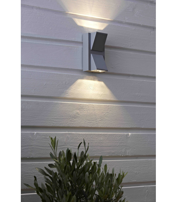 Applique da giardino grigia CARINA 2 lampadine