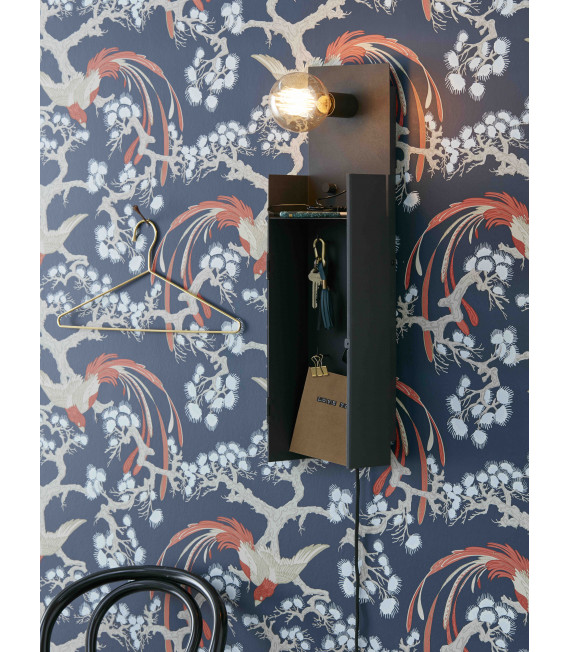 COMBO Applique nera 1 lampadina