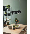 TORINO Black ceiling lamp 5 bulbs