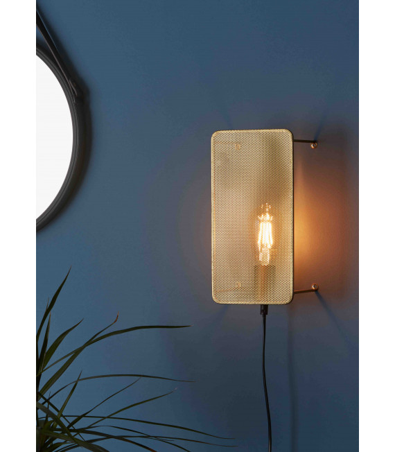 Applique dorata MESH 1 lampadina