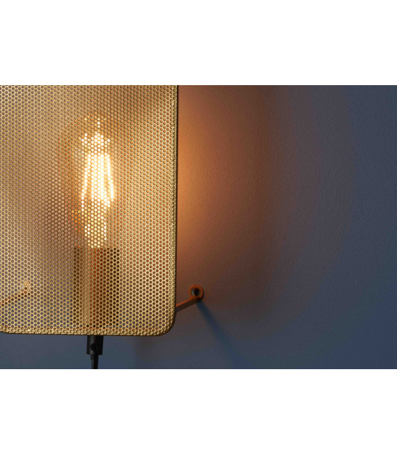 MESH goldene Wandleuchte 1 Glühbirne