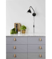 Applique murale VALENCIA Noire 1 ampoule