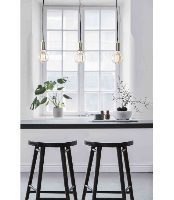 SKY Lampada da soffitto in ottone a 3 lampadine