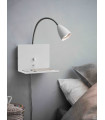 Applique murale LOGI blanche 1 ampoule