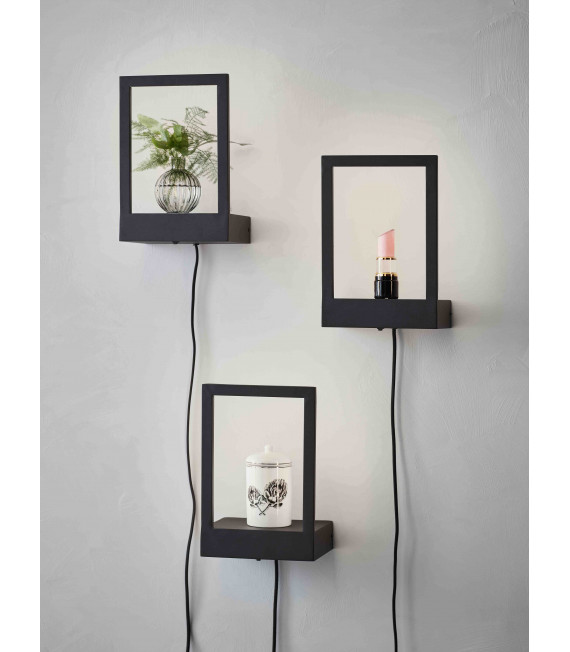 Applique murale PABLO Noire 1 ampoule