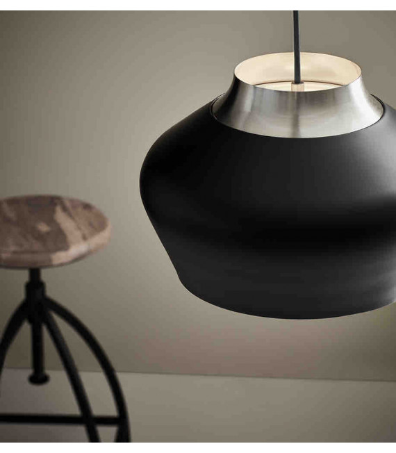 Lampada da soffitto KOM in acciaio 1 lampadina