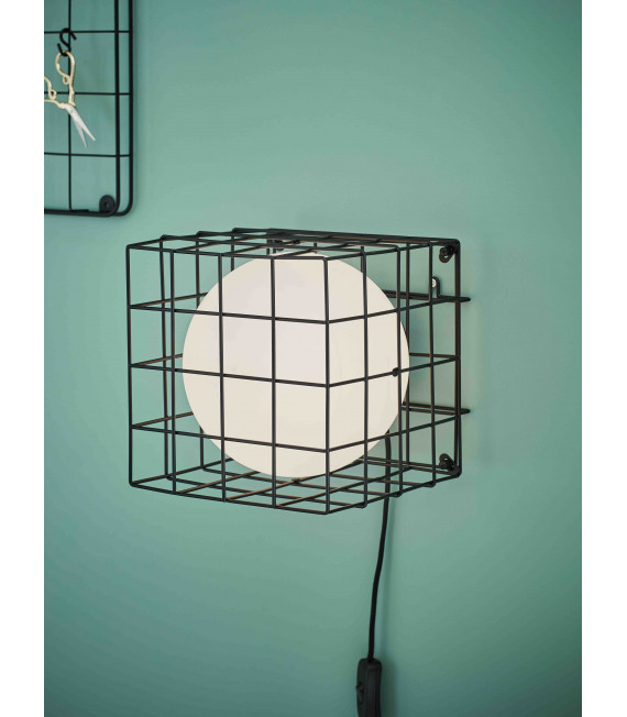 Sobremesa CAGE Negro 1 bombilla