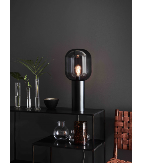 BROOKLYN Tischlampe schwarz 1 Glühbirne