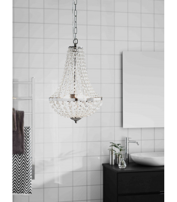 GRÄNSÖ Bad Deckenleuchte Chrom 2 Glühbirnen