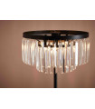 Lampadaire en cristal VENTIMIGLIA Noir 3 ampoules