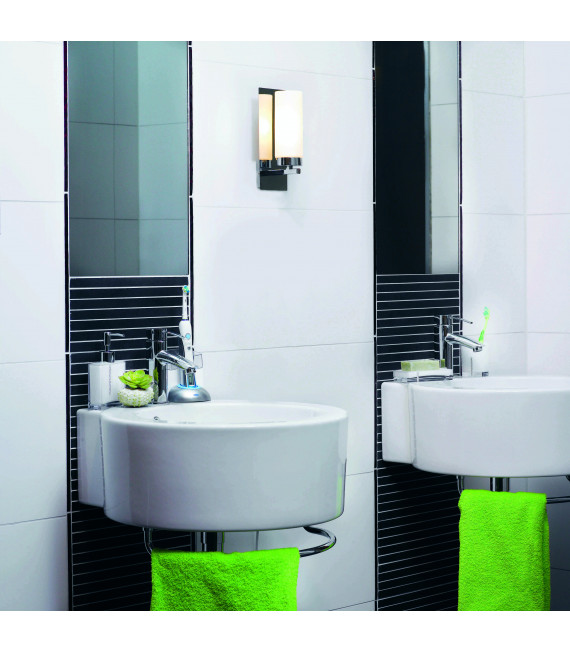NORRSUNDET aplique de baño cromo 1 bombilla