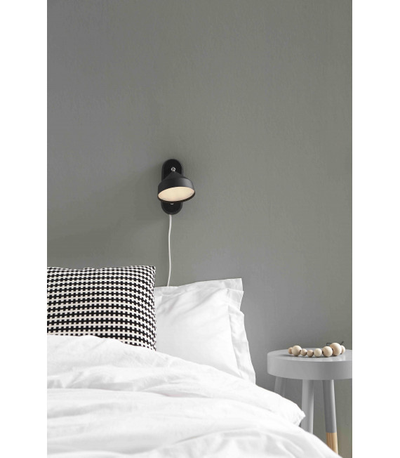 Applique murale TRATT Noire 1 ampoule