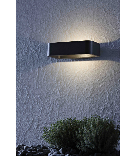 WALLE gray garden wall light 1 bulb
