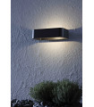 Applique murale de jardin WALLE grise 1 ampoule