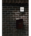 Gray LAMIA garden wall light