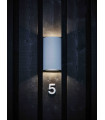 LYRA gray garden wall light 2 bulbs