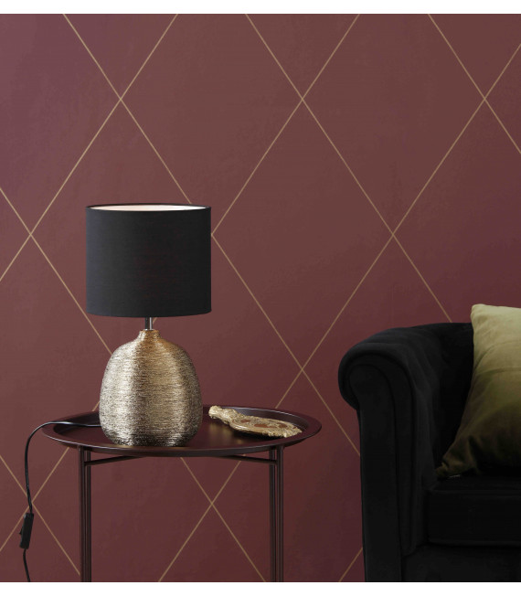 OSCAR Tischlampe golden 1 Glühbirne