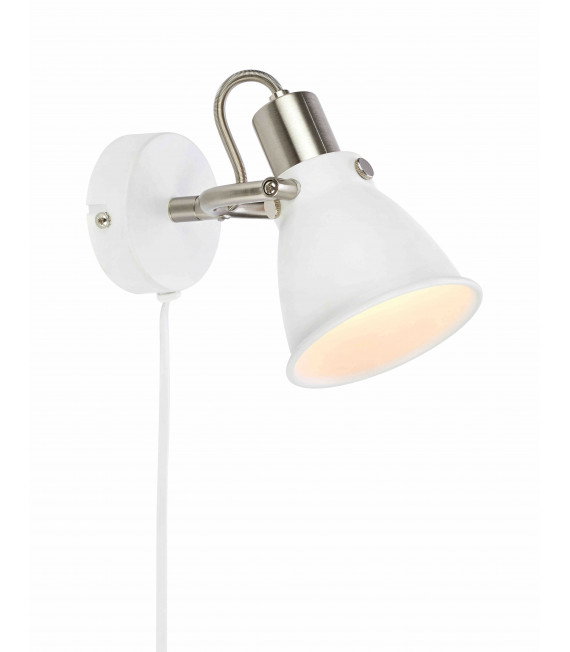 Applique murale ALTON blanche 1 ampoule