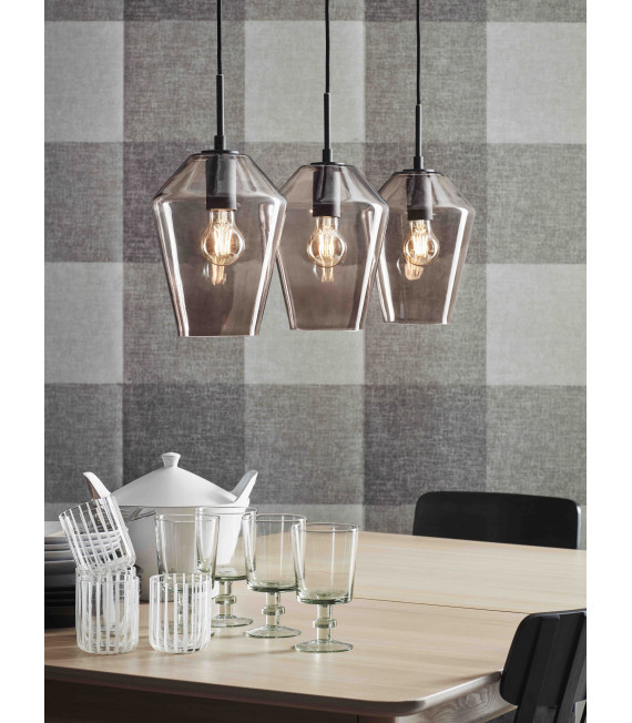 RETRO ceiling light black 3 bulbs
