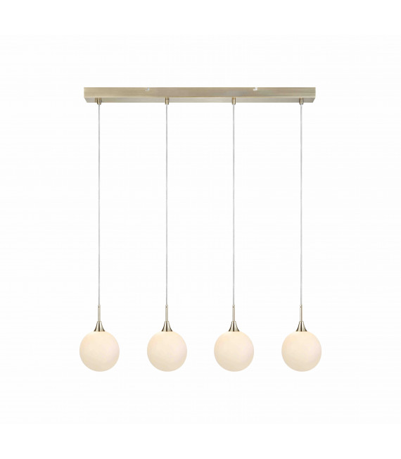 QUATTRO XL antique ceiling light 4 bulbs
