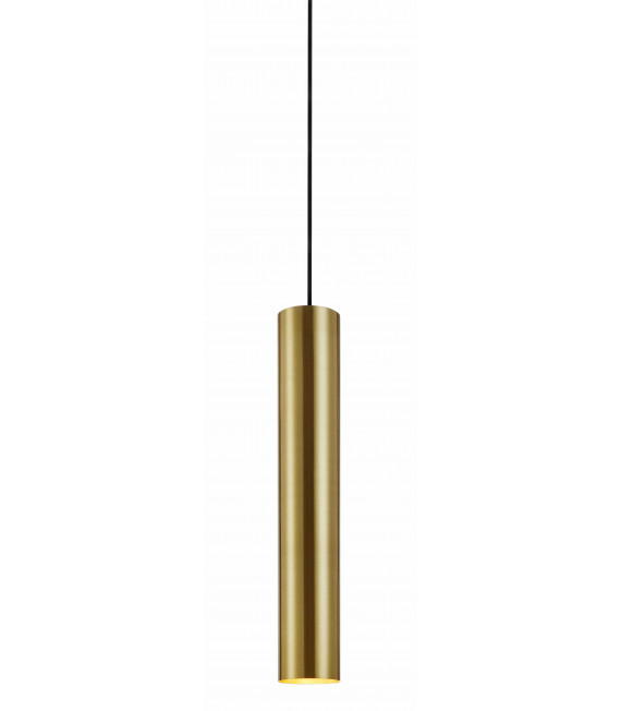 RUBEN lampada a sospensione 1 lampadina in ottone spazzolato