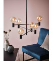 Plafonnier CAPITAL Noir 6 ampoules