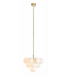 MERLOT Golden ceiling lamp 13 bulbs