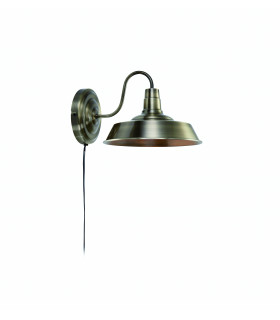 Aplique de pared GRIMSBY antiguo 1 bombilla