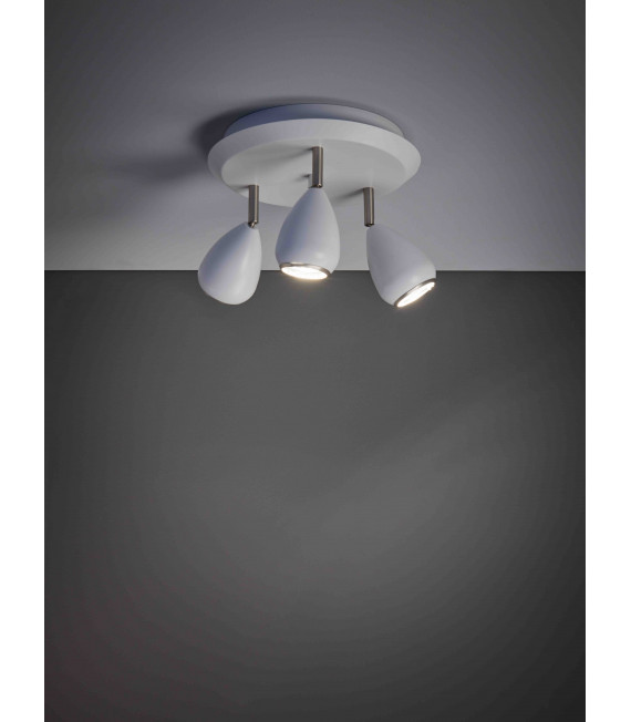 BIKE white ceiling light 3 bulbs