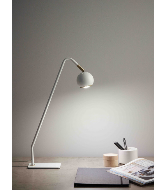 COCO weiße Tischlampe 1 Glühbirne