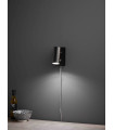 BARCELONA wall light in steel 1 bulb