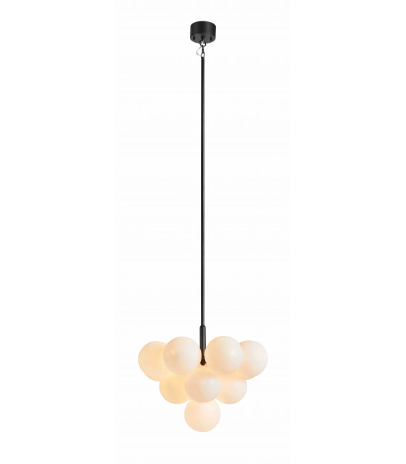 Plafonnier MERLOT Noir 13 ampoules